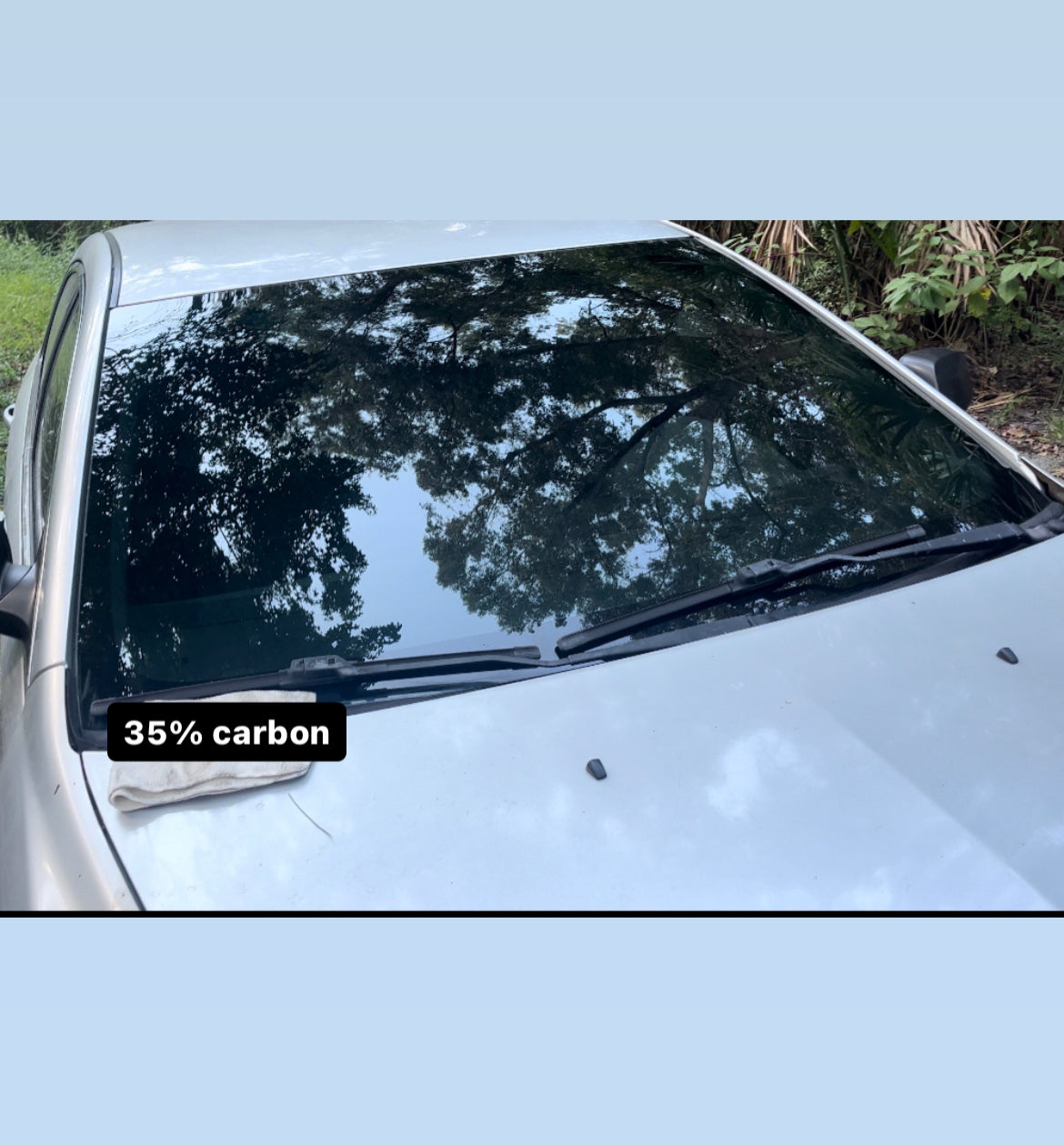 Full front windshield tint(Carbon series)